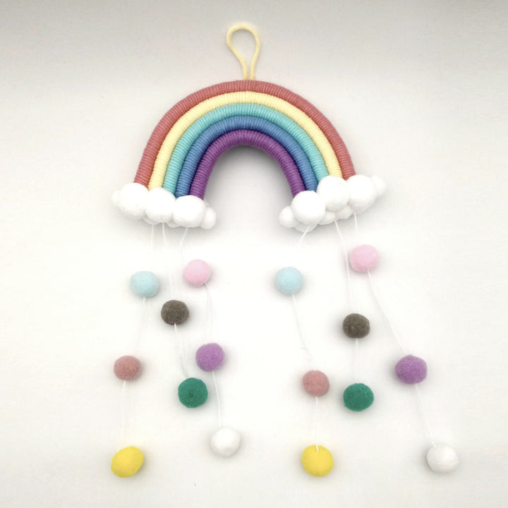 Rainbow Pom-Pom Hanging Decoration