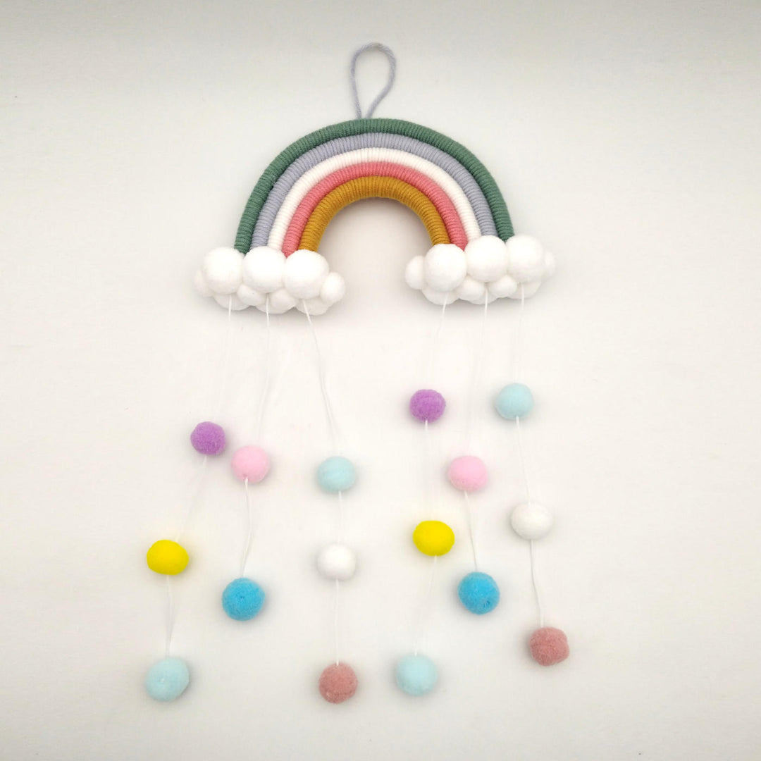 Rainbow Pom-Pom Hanging Decoration